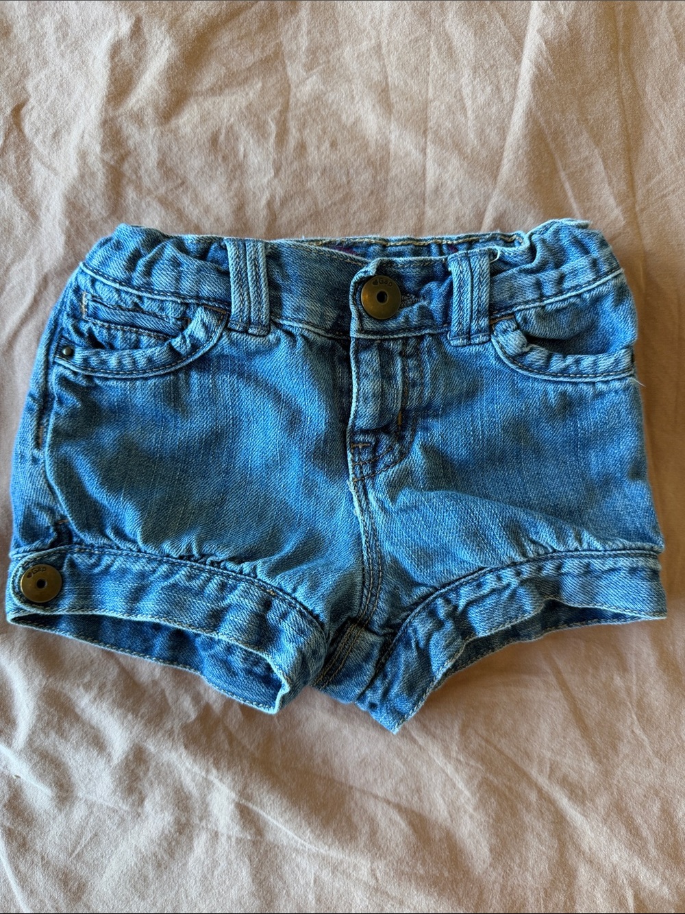 GAP Toddler Denim Shorts in Light Blue